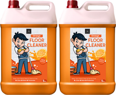 BLISS & BLUSH Daily Use Floor Cleaner with Instant Shine and Long-Lasting Fresh Fragrance orange(2 x 5 L)