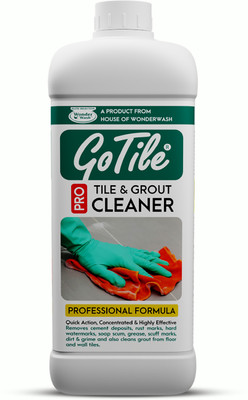 GoTile Pro Tile Cleaner (1L) | Removes Hardwater Marks, Limescale and Soap Deposits, Cement Stains etc | Effectively Cleans Tile & Grout REGULAR(1 L)
