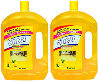 shecr Floor Cleaner & surface Disinfectant 2x2 Ltr (4 Liter) Lemon(2 x 2 L)