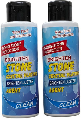 ayansh enterprise Stone Crystal Plating Brighten Luster Agent for Marble, Granite & Stone Regular Regular(2 x 100 ml)