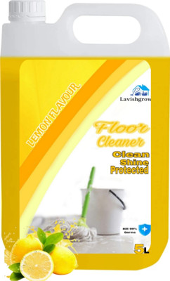 Lavishgrow Yellow Floor & Bathroom Cleaner, Lemon Flavour (5L) Lemon Fragrance(5000 L)