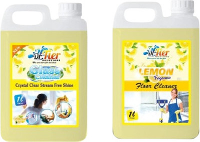 tiercart Combo of GLASS CLEANER AND FLOOR CLEANER LEMON(2 x 1 L)