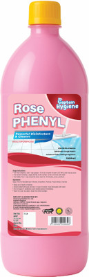 Captain Hygiene Pink Bathroom Phenyl Powerful Disinfectant Multi-Surface Liquid Cleaner Rose Fragrance(1000 ml)