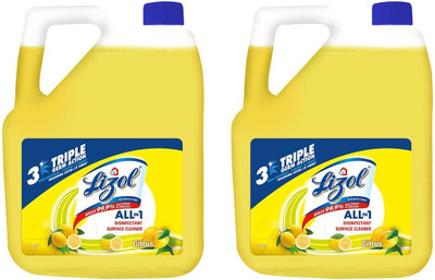 Lizol Citrus, Disinfectant Surface & Floor Cleaner Liquid(Pack of 2) Citrus(2 x 2.5 L)