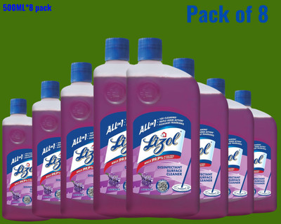 Lizol Disinfectant Surface & Floor Cleaner Liquid, 500ML lavender13 lavender(8 x 0.5 L)