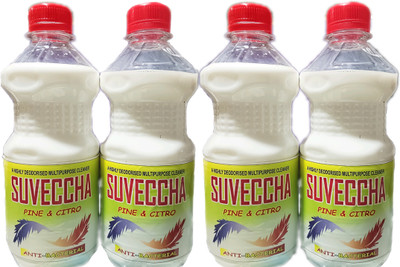 SUVECCHA WHITE PHENYLE 2000 ML (PACK OF 4) PINE & CITRO(4 x 500 ml)