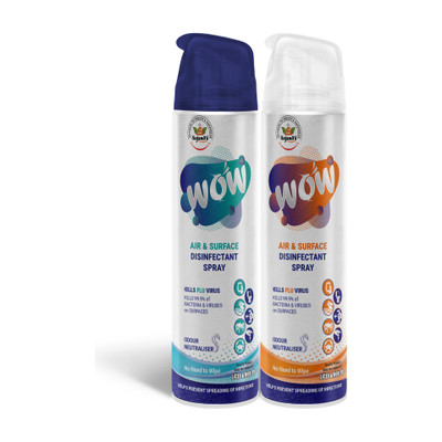 WOW Surface Disinfectant Aerosols Floral(2 x 205 ml)