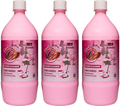 Soulfresh Scented Perfumed Liquid insect repellent, All-Purpose Floor Cleaner Jasmine(3 x 1000 ml)