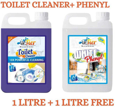 Tier enterprises Classic combo of 2 litre White Phenyl and toilet cleaner NEEM(2 x 1 L)