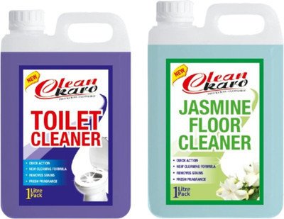 Tiersolution Combo of 2 Toilet Cleaner+Floor Cleaner Jasmine lemon(2 x 1 L)