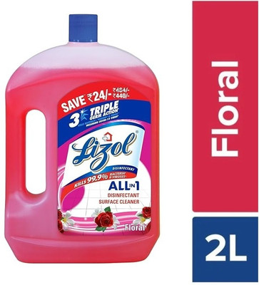 Lizol Disinfectant Surface and Floor Cleaner Floral Floral(2000 ml)