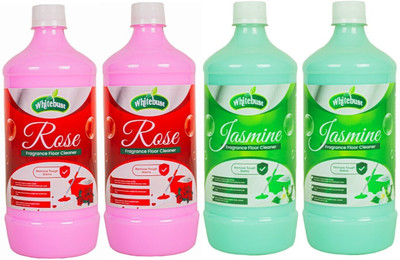 Whitebust Floor Cleaner phenyl Jasmine, Rose(4 x 1 L)