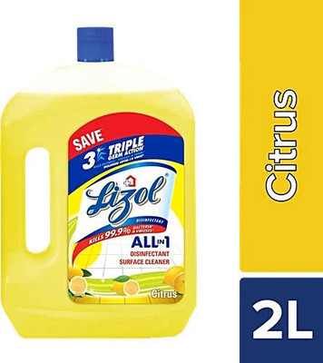 Lizol Disinfectant Surface and Floor Cleaner Citrus(2000 ml)