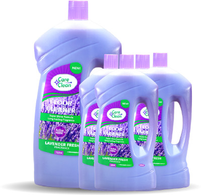 CareClean Floor Cleaner Multi-Surface Disinfectant for Home & Office 1 L + 4 x 500ml Lavender Fresh(3000 ml)