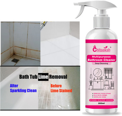 CHITAAKSH Safe & Effective Bathroom Cleaner – 200ML with Deep Action Odour(200 ml)