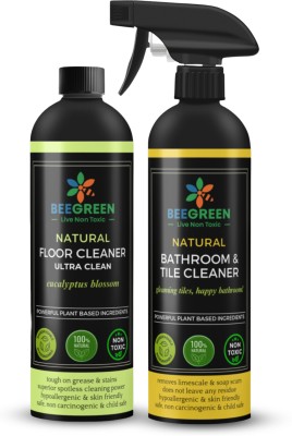 BeeGreen Floor Cleaner Ultra and Bathroom & Tile Cleaner Combo 500 ml Citrus(2 x 500 ml)