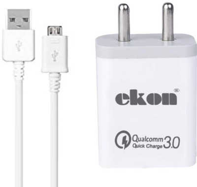 Pacificdeals 18 W Qualcomm 3.0 3 A Mobile Charger with Detachable Cable(White, Cable Included)