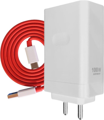 AVEVOUR ORIGINAL 100 W SuperVOOC 9 A Wall Charger for Mobile with Detachable Cable(White, Cable Included)