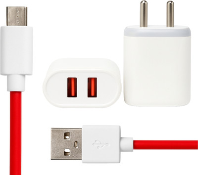 ChargHunt 12 W 3.4 A Wall Charger for Mobile with Detachable Cable(White, Cable Included)