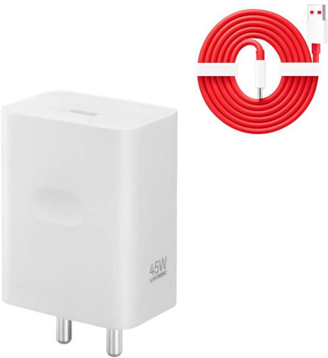 digie 45 W SuperVOOC 5 A Wall Charger for Mobile with Detachable Cable(White, Cable Included)