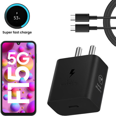 MAK 25 W GaN 3.1 A Wall Charger for Mobile with Detachable Cable(White Super Fast Charger for Samsung Galaxy F15 5g Charger Adapter)