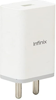 Infinix 10 W 2 A Wall Charger for Mobile(White)