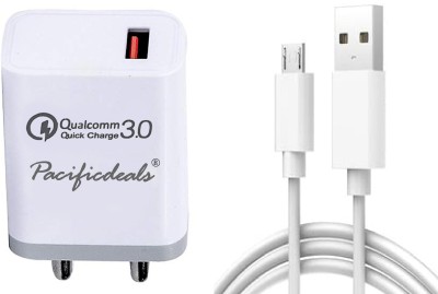 Pacificdeals 18 W Qualcomm 3.0 2 A Mobile Charger with Detachable Cable(White, Cable Included)