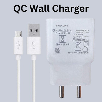 xstar 18 W Quick Charge 3 A Wall Charger for Mobile with Detachable Cable(White, Cable Included)