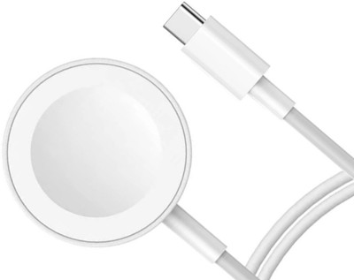 MARS 10 W 2 A Wireless Smartwatch Charger(White, Cable Included)