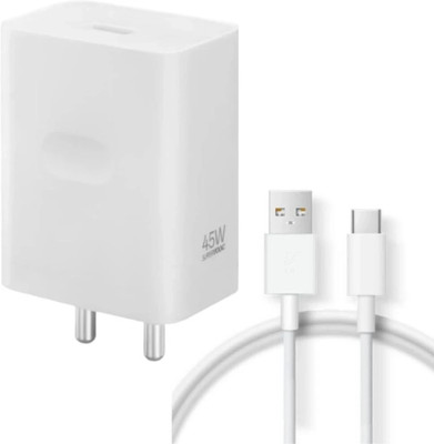 OPPO 45 W SuperVOOC 4 A Wall Charger for Mobile with Detachable Cable(White, Cable Included)