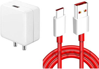 Adya Enterprises 85 W Supercharge 6 A Wall Charger for Mobile with Detachable Cable(White, Red, Cable Included)