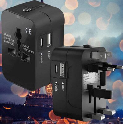 Wifton Quick Charge 2.4 A Multi-pin Wall Charger for Mobile(Black)