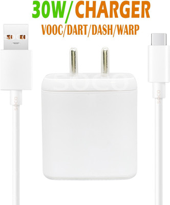 WEFIXALL 30 W 6 A Wall Charger for Mobile with Detachable Cable(White, Cable Included)