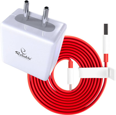 Reliable 65 W SuperVOOC 6 A Wall Charger for Mobile with Detachable Cable(White, Cable Included)