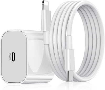 NeroEdge 20 W 3 A Wall Charger for Mobile with Detachable Cable(White, Cable Included)