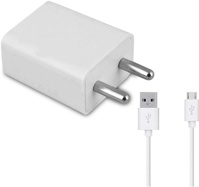 Gwings 12 W Adaptive Charging 2.4 A Wall Charger for Mobile with Detachable Cable(White, Cable Included)