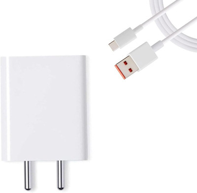 Avaxon 33 W SonicCharge 3 A Wall Charger for Mobile with Detachable Cable(Compatible for Redmi 11 pro | 11 pro plus | 10 pro | 10 | 9, White, Cable Included)