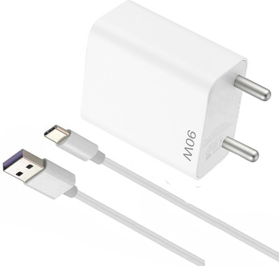OTD 80 W SuperVOOC 6 A Wall Charger for Mobile with Detachable Cable(White, Cable Included)