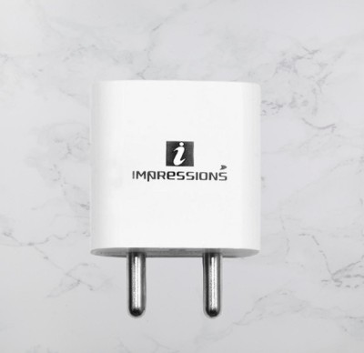 Impression 20 W Mobile Charger(Only White 20W Adapter For iPhone 15 Series)