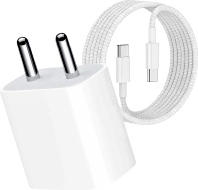 IARYZ ORIGINAL 20 W PD 2.1 A Wall Charger for Mobile with Detachable Cable(Compatible with iphone 16,16 Plus,16 Pro,16 Pro Max,15,15 Plus,15 Pro, Cable Included)