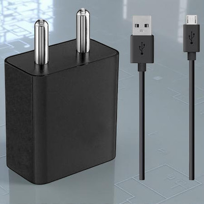 istylei 3 W Quick Charge 4 A Wall Charger for Mobile with Detachable Cable(Black, Cable Included)