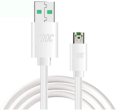 SANNO WORLD Micro USB Cable 4 A 1.008 m COPPER MICRO USB SYNC FLASH FAST CHARGING DATA CABLE(Compatible with OPPO F3 PLUS, PLEASE USE ONLY OPPO VOOC CHARGER, White, One Cable)