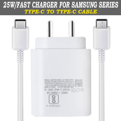 Safa 25 W Quick Charge 3 A Wall Charger for Mobile with Detachable Cable(White, Cable Included)