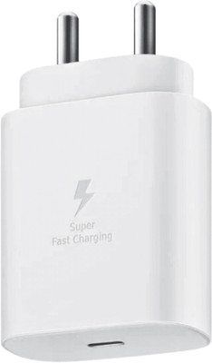 RoarX 25 W Adaptive Charging 3 A Wall Charger for Mobile(White, Superfast Charging Compatible with Samsung Galaxy F14 5G & Other Devices)