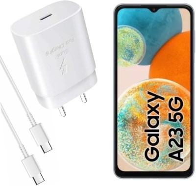 Wrapo 25 W Adaptive Charging 3 A Mobile Charger with Detachable Cable(Super Fast Charging Compatible for Galaxy A23 5G & Other Devices, White, Cable Included)