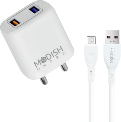 ModishOmbre 18 W PPS 3.1 A Wall Charger for Mobile with Detachable Cable(White, Cable Included)