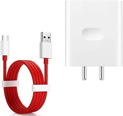 SB 80 W SuperVOOC 7.3 A Wall Charger for Mobile with Detachable Cable(White, Cable Included)