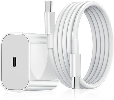 Punnkk 25 W PD 3 A Wall Charger for Mobile with Detachable Cable(White, Cable Included)