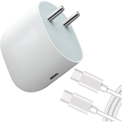 OIITH 45 W PD 5 A Wall Charger for Mobile with Detachable Cable(White, Cable Included)
