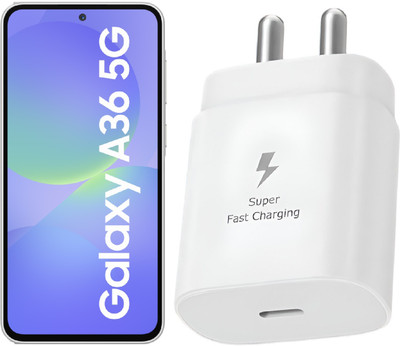 Sthetik 25 W Supercharge 3 A Wall Charger for Mobile(Superfast Charging adapter for A36 5g, White)